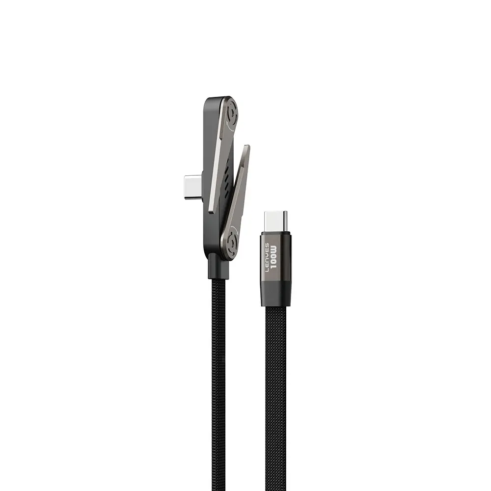 Lenyes LC553 Type-C to Type-C Şarj ve Data Kablosu, 100W, Standlı, 1 m