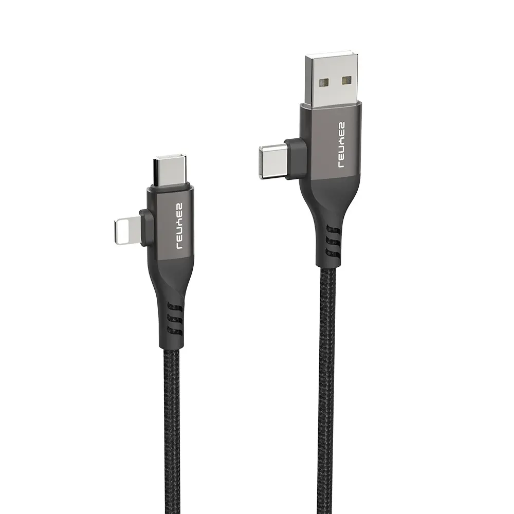 Lenyes LC501 4'ü 1 Arada 60W Şarj ve Data Kablosu, 1 m