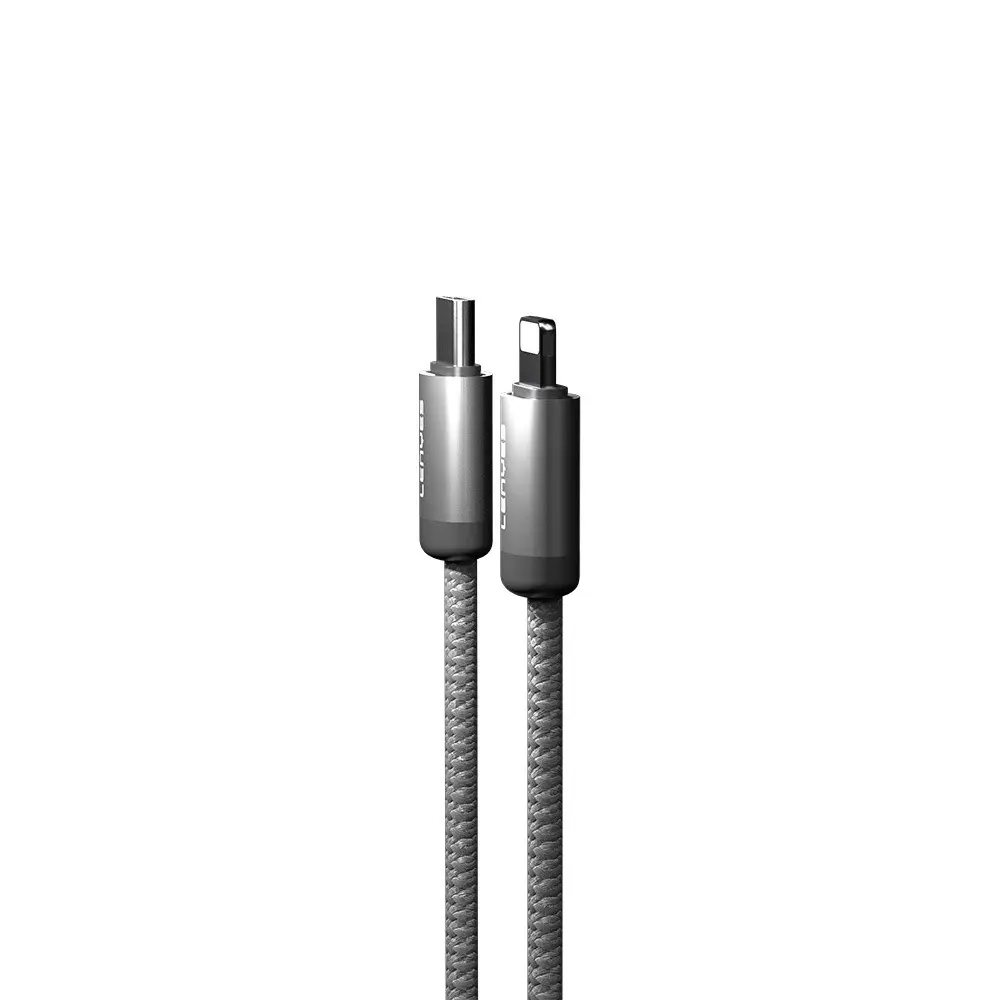 Lenyes LC527 Type-C to Lightning Manyetik Örgülü Şarj ve Data Kablosu 27W 1M