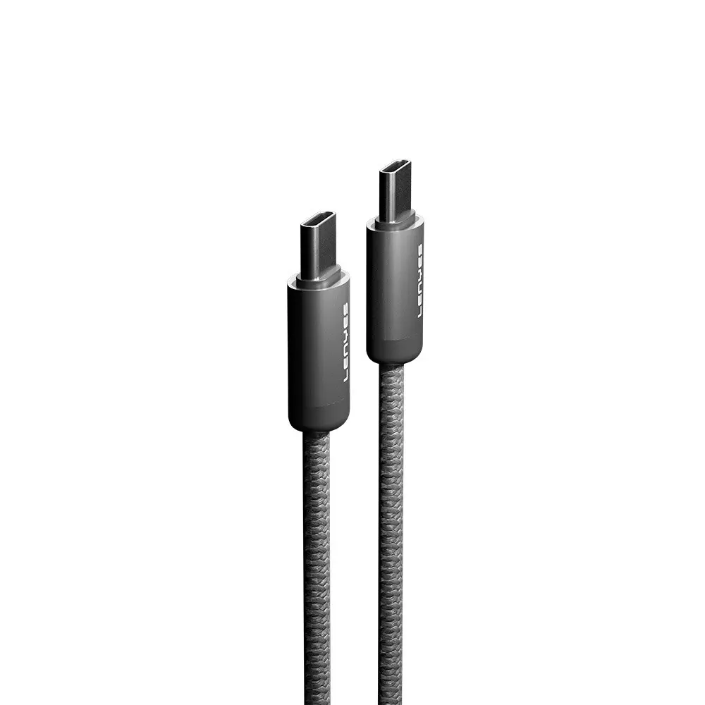 Lenyes LC527 Type-C to Type-C 60W Örgülü Manyetik Şarj ve Data Kablosu 1 m