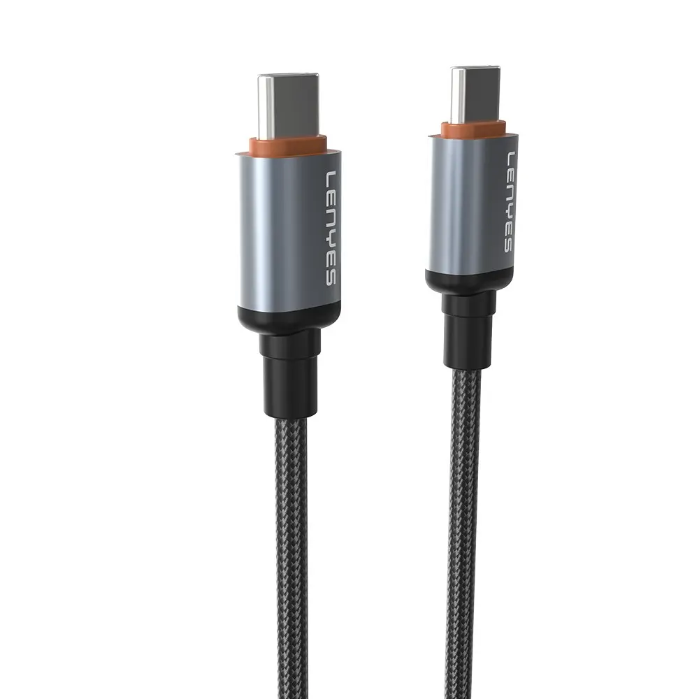 Lenyes LC528 Type-C to Type-C Örgülü Şarj ve Data Kablosu, 60W 1 m