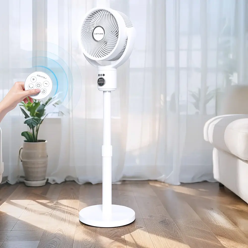 Lenyes LHF10 10 inç Uzaktan Kumandalı Uzayabilen Fan, LED Göstergeli