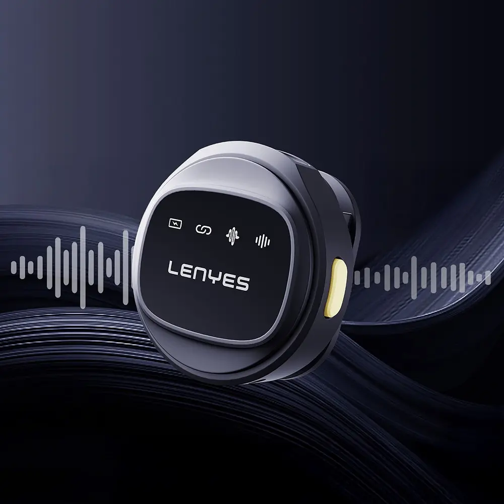 Lenyes LM204-L Kablosuz Yaka Mikrofonu, Lightning Bağlantılı ve Gürültü Engelleyicili