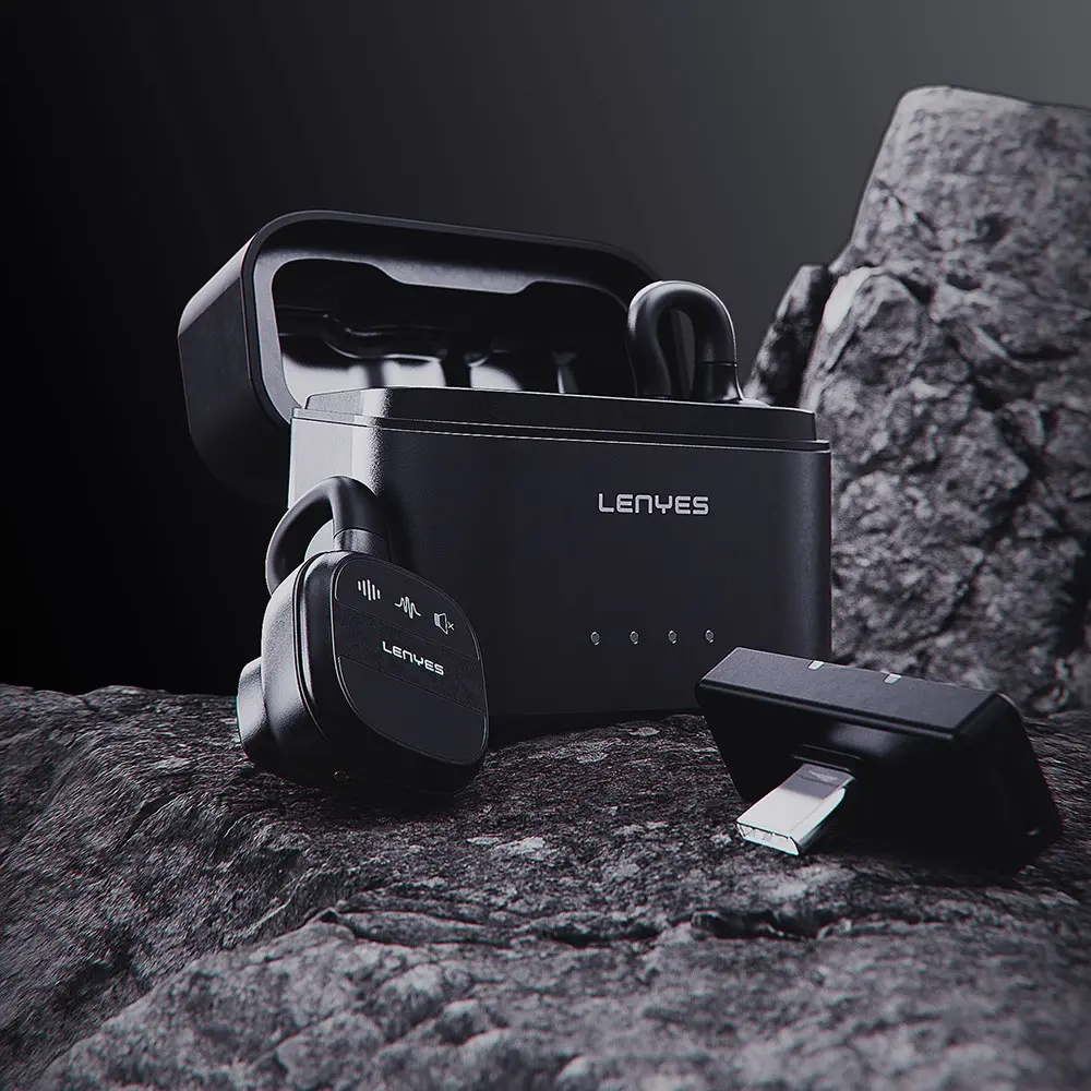 Lenyes LM209 Type-C Kablosuz Yaka Mikrofonu, 2.4G Bağlantı ve 5 Saat Kullanım