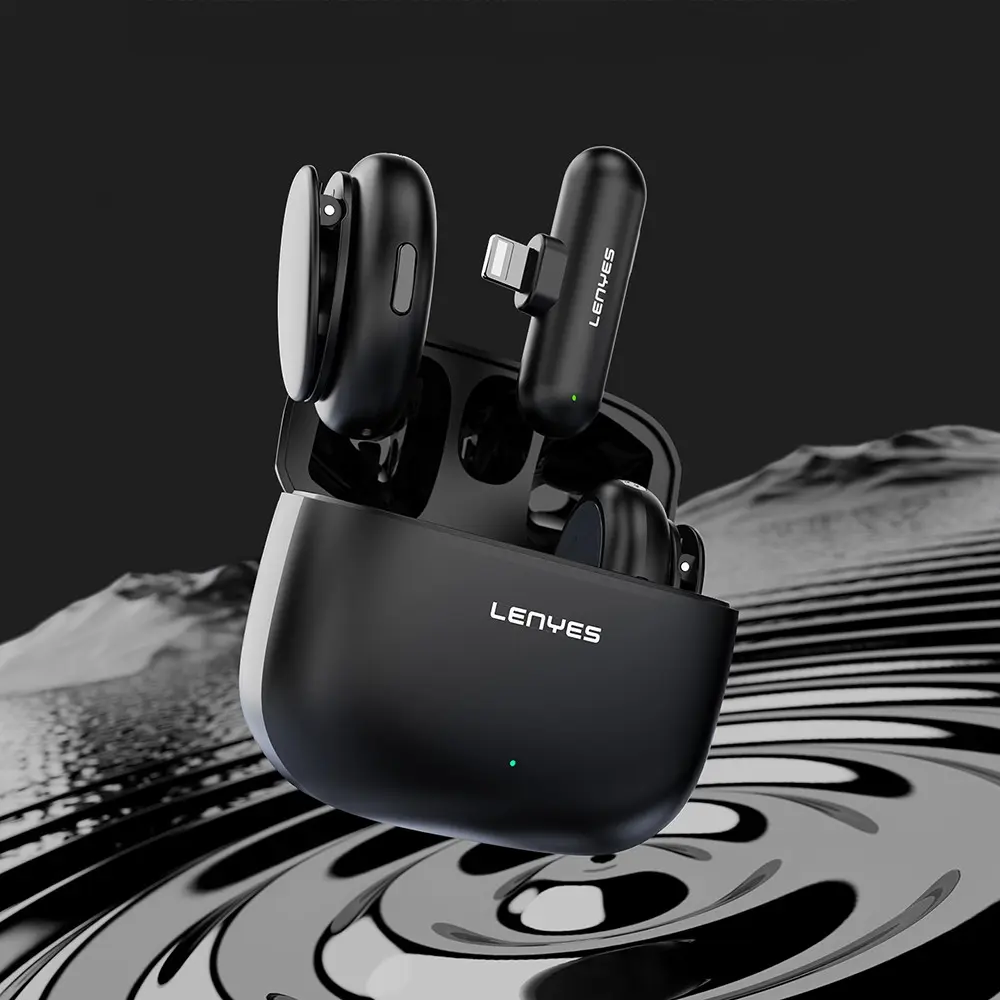 Lenyes LM211-L Lightning Portlu Kablosuz Yaka Mikrofonu