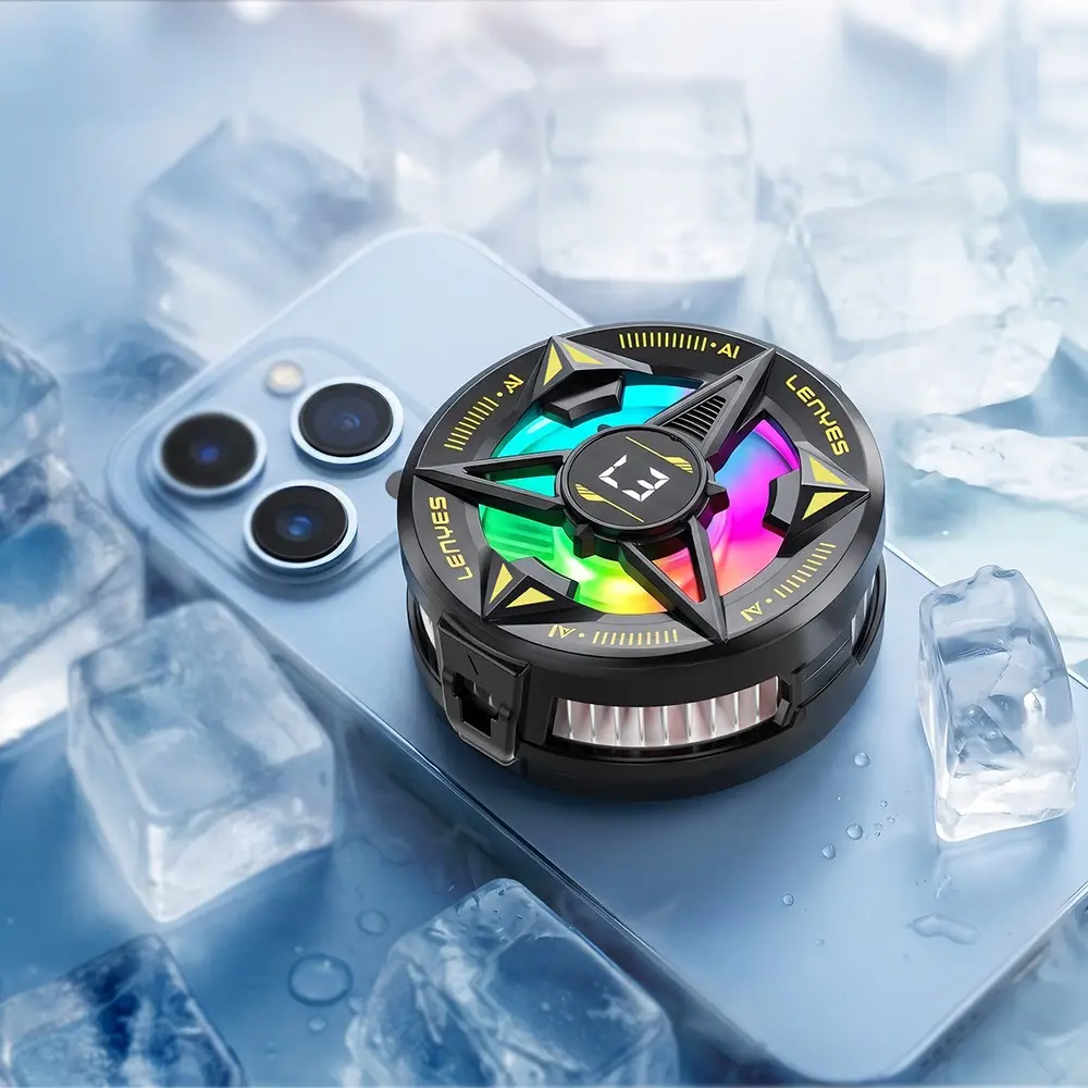 Lenyes LPC204 Yapay Zeka Destekli RGB Işıklı Manyetik Telefon Soğutucu Fan
