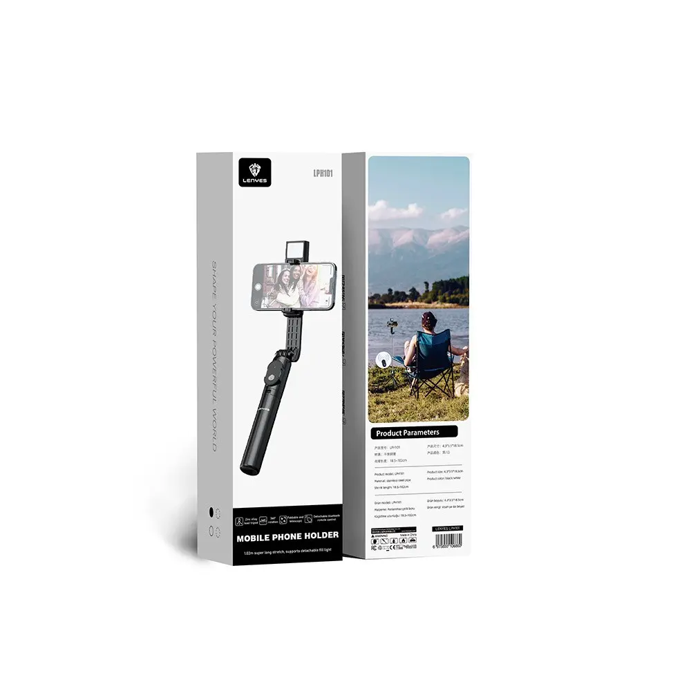 Lenyes LPH101 Dolgu Işıklı Tripod ve Selfie Çubuğu