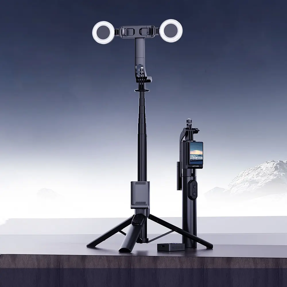 Lenyes LPH120 Ekranlı Uzaktan Kumandalı Tripod ve Selfie Çubuğu