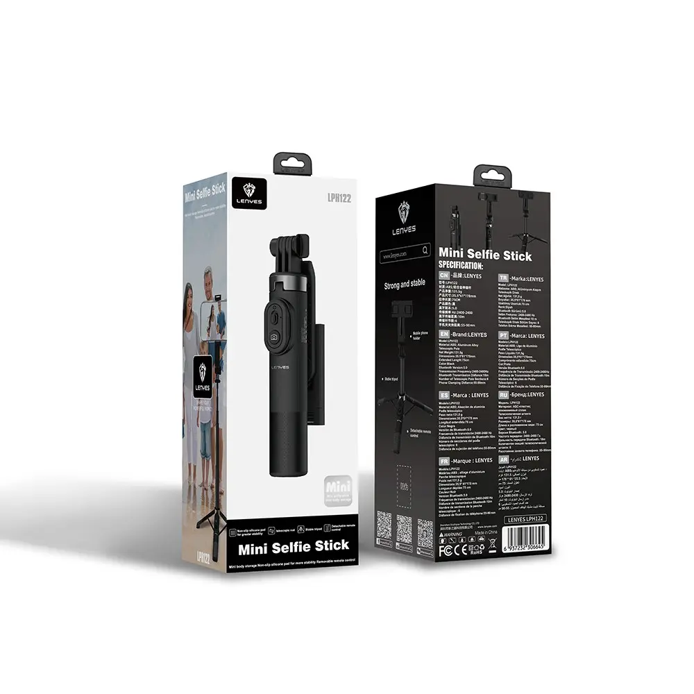 Lenyes LPH122 Bluetooth Kumandalı Mini Tripod ve Selfie Çubuğu