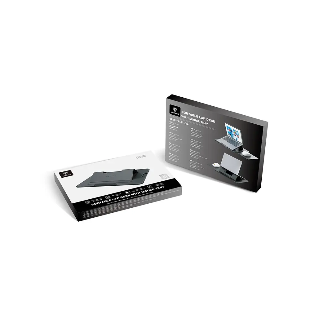 Lenyes LTS231 Ayarlanabilir Katlanabilir Notebook Standı, Mouse Pad Bölmeli