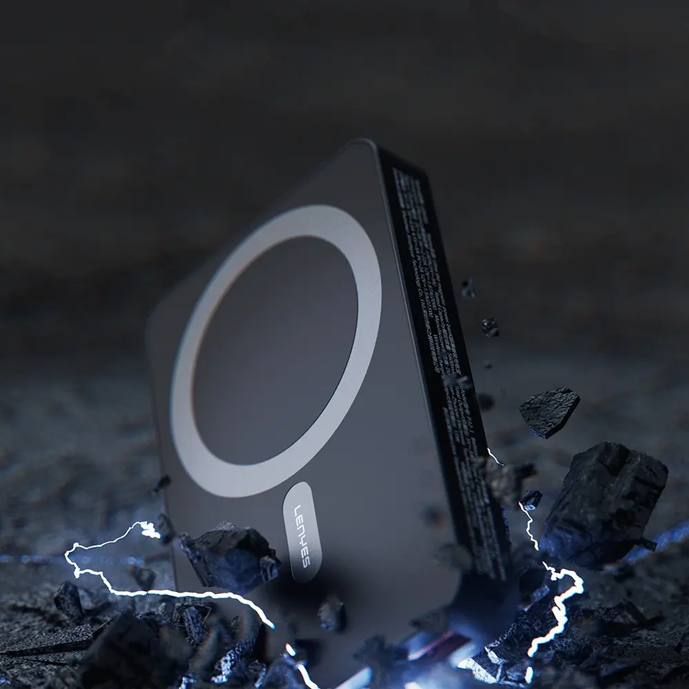 Lenyes P32-1 Aramid Fiber Powerbank, 10000mAh, 15W Kablosuz Şarj