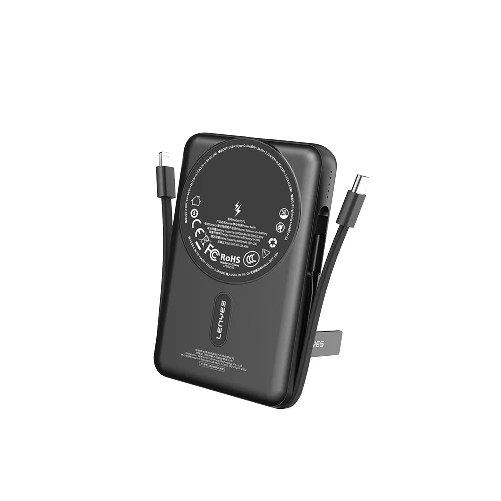 Lenyes P571 10000mAh PD 22.5W MagSafe Uyumlu Standlı Powerbank