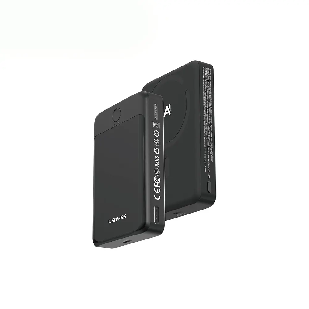 Lenyes PW1008D 10.000mAh PD 20W Kablosuz Powerbank, LED Ekranlı