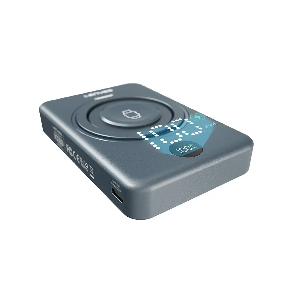 Lenyes PW1010D 10000mAh Powerbank, 20W PD ve 15W Kablosuz Şarj