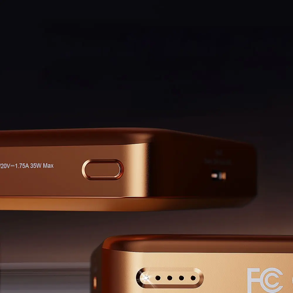 Lenyes PW1018D 10000mAh Qi2 Manyetik Kablosuz Powerbank, 35W