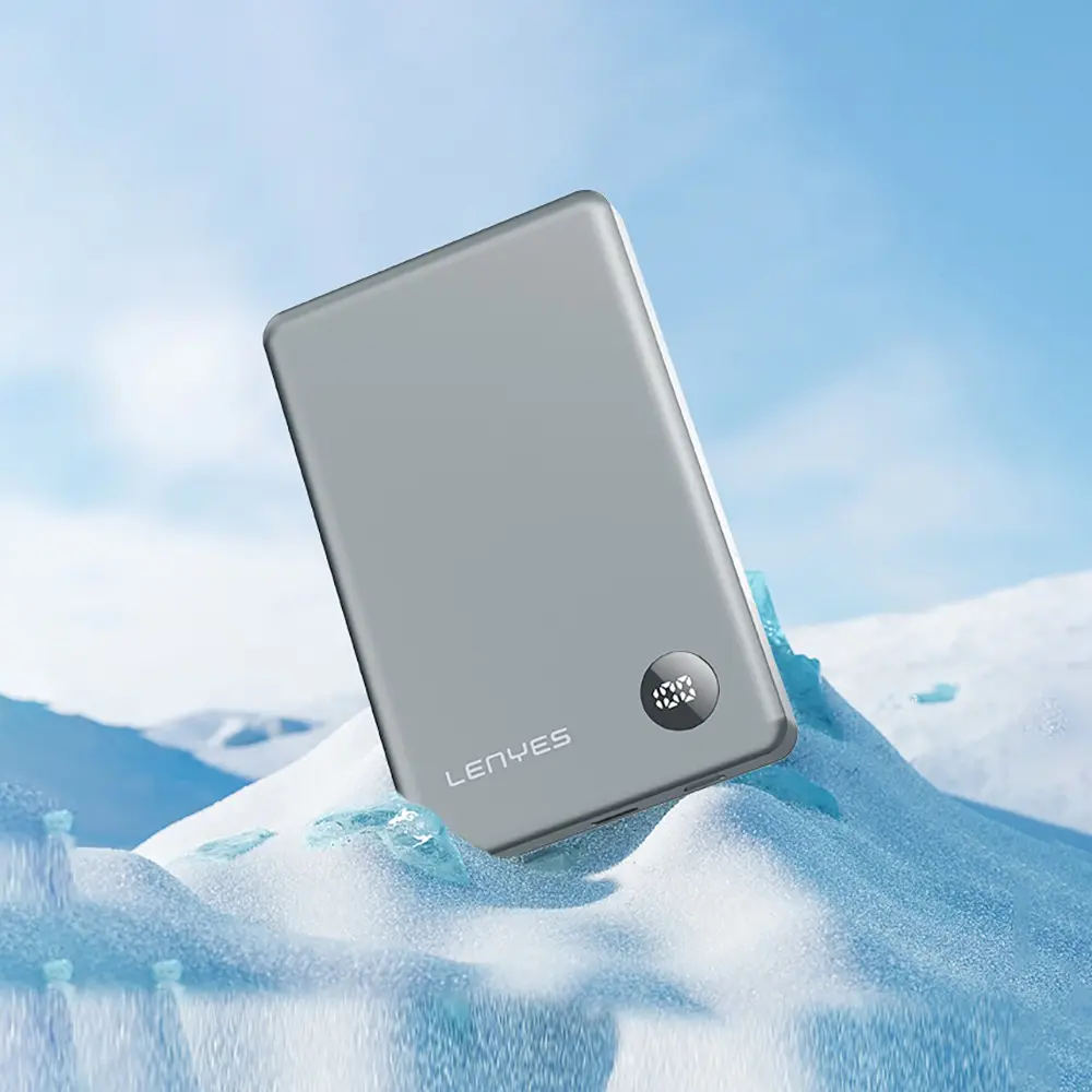 Lenyes PW137D 10000mAh Manyetik Kablosuz Powerbank, 20W Type-C