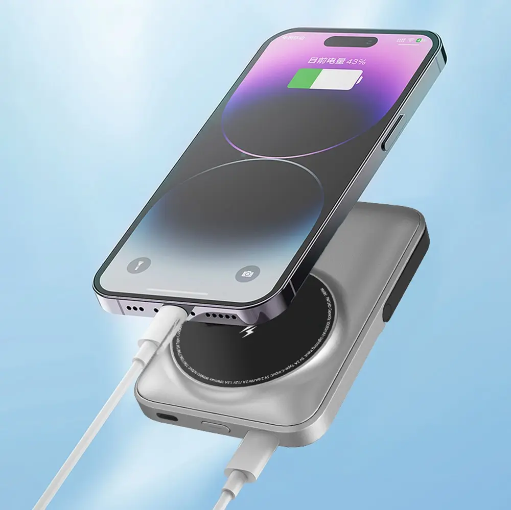 Lenyes PW134D 10000mAh Powerbank, 20W PD ve 15W Kablosuz Şarj