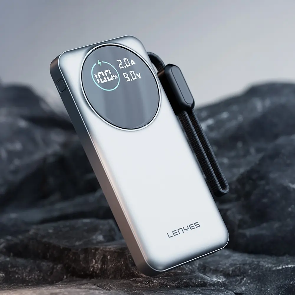 Lenyes PX2004D 20.000mAh Powerbank, 22.5W Hızlı Şarj ve Dijital LED Ekran