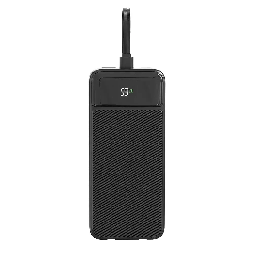 Lenyes PX355D 30.000mAh 22.5W Powerbank, Type-C ve Lightning Kablolu