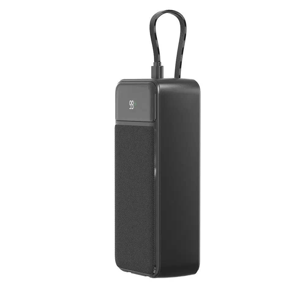 Lenyes PX355D 30.000mAh 22.5W Powerbank, Type-C ve Lightning Kablolu
