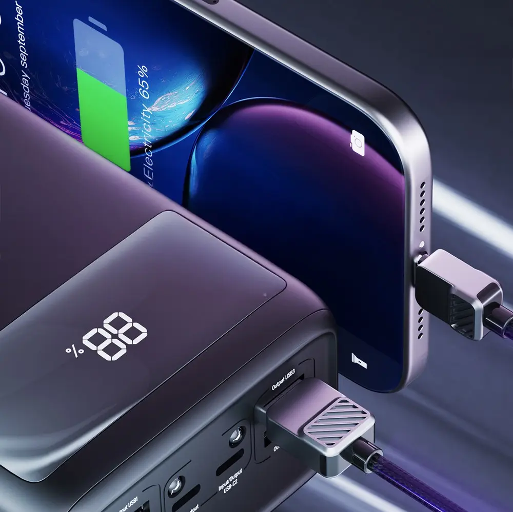 Lenyes PX591D Pro Powerbank, 50000mAh Kapasite ve 65W PD Çıkış
