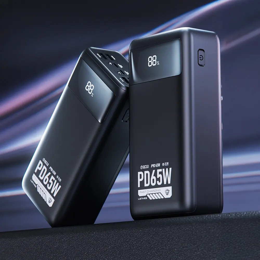 Lenyes PX591D Pro Powerbank, 50000mAh Kapasite ve 65W PD Çıkış