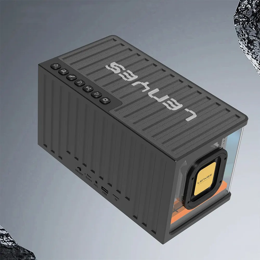 Lenyes S839 RGB Işıklı Taşınabilir Bluetooth Hoparlör, 80W ve TWS