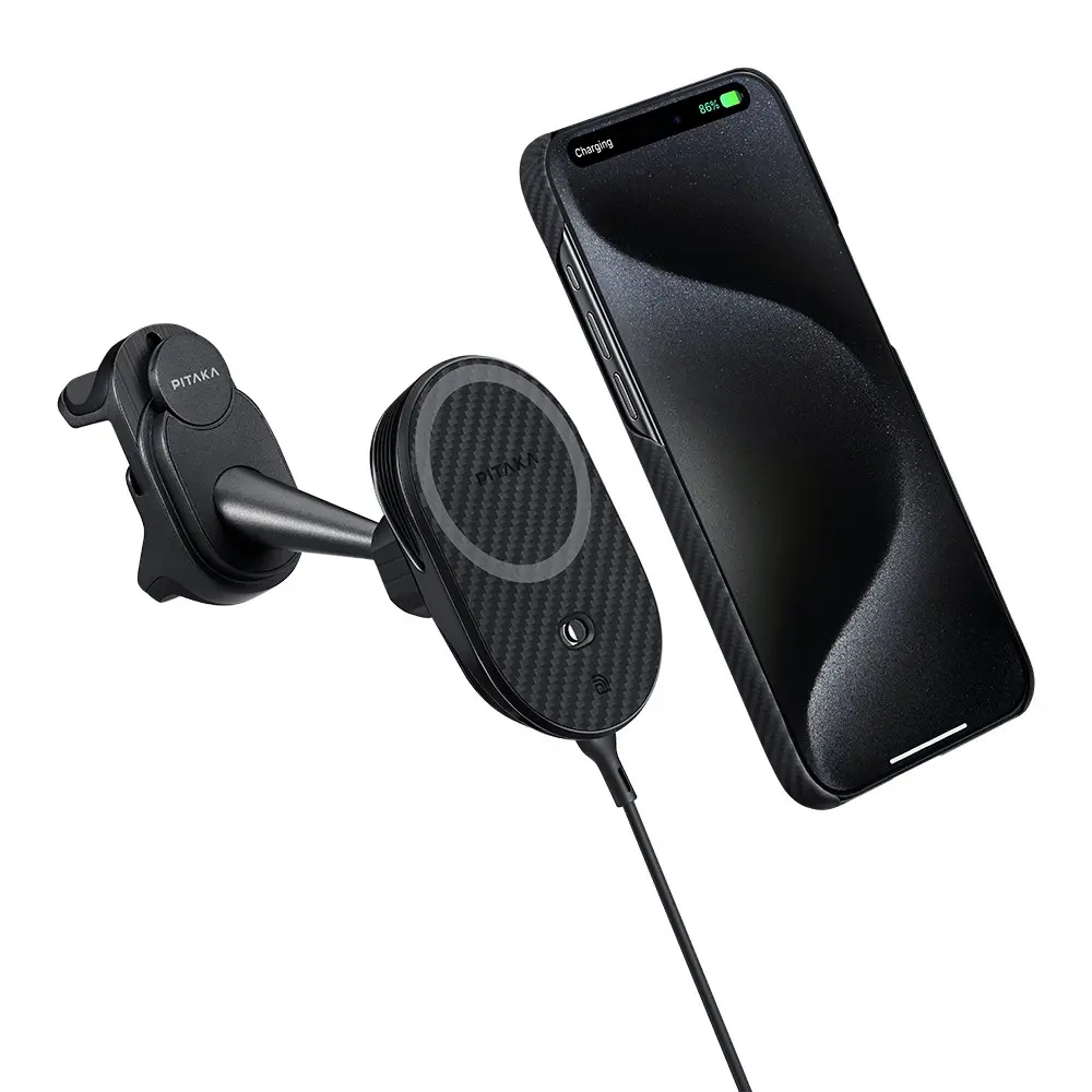 Tesla Model 3 ve Model Y Uyumlu MagSafe Araç Telefon Tutucu - Pitaka MagEZ Pro 2