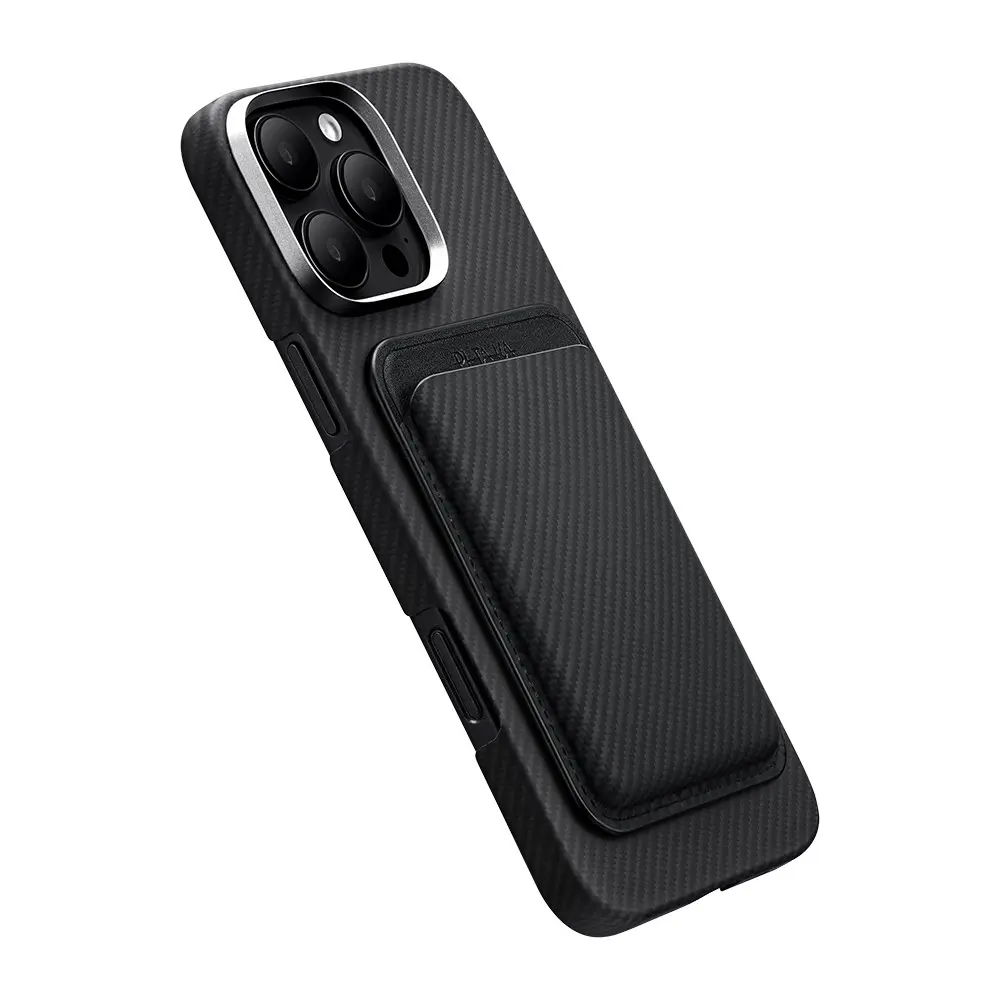 Pitaka Magnetic Woven Aramid Fiber Manyetik Kartlık - Siyah