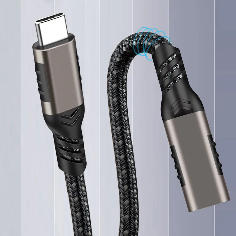 Qgeem Extension USB-C Uzatma Kablosu, 100W PD ve 20Gbps