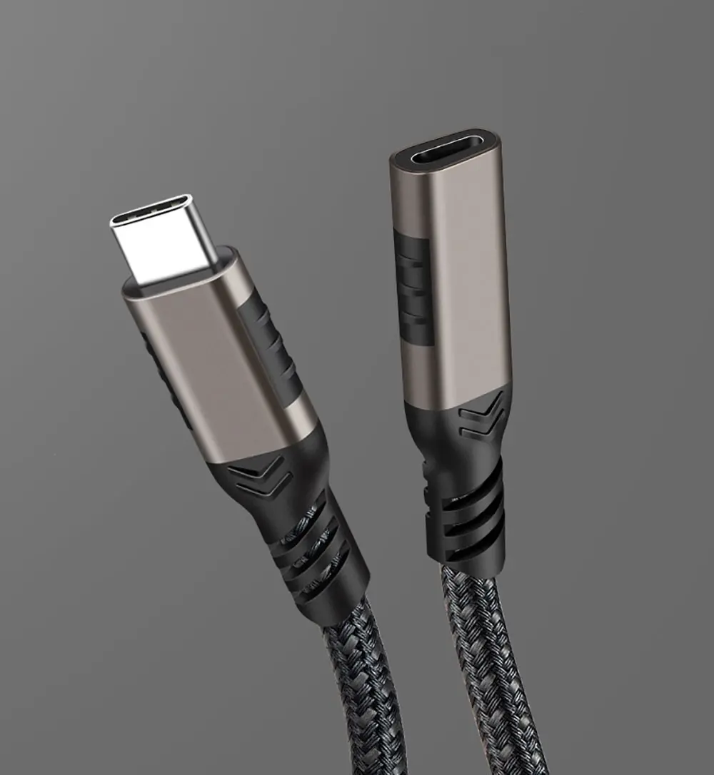 Qgeem Extension USB-C Uzatma Kablosu, 100W PD ve 20Gbps