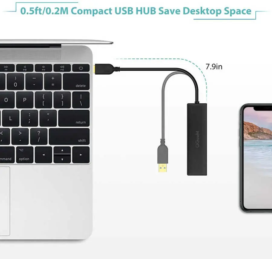 Qgeem QG-UH05 Usb Hub 0.8M