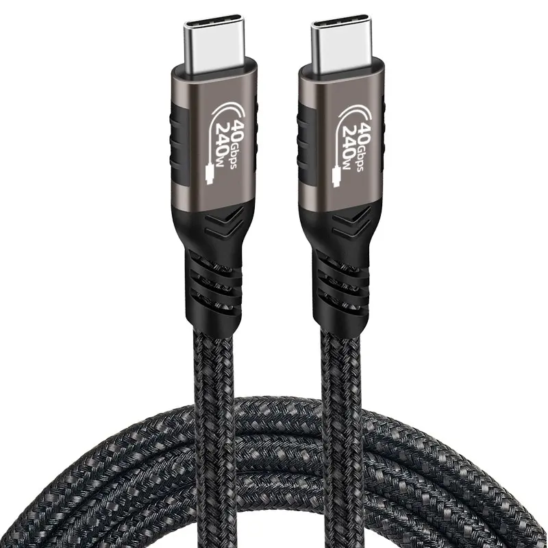 Qgeem QG01 Type-C to Type-C USB4 Kablo, 240W PD ve 40Gbps
