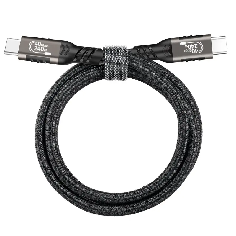 Qgeem QG01 Type-C to Type-C USB4 Kablo, 240W PD ve 40Gbps