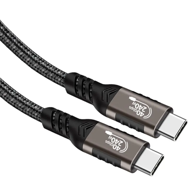 Qgeem QG01 Type-C to Type-C USB4 Kablo, 240W PD ve 40Gbps