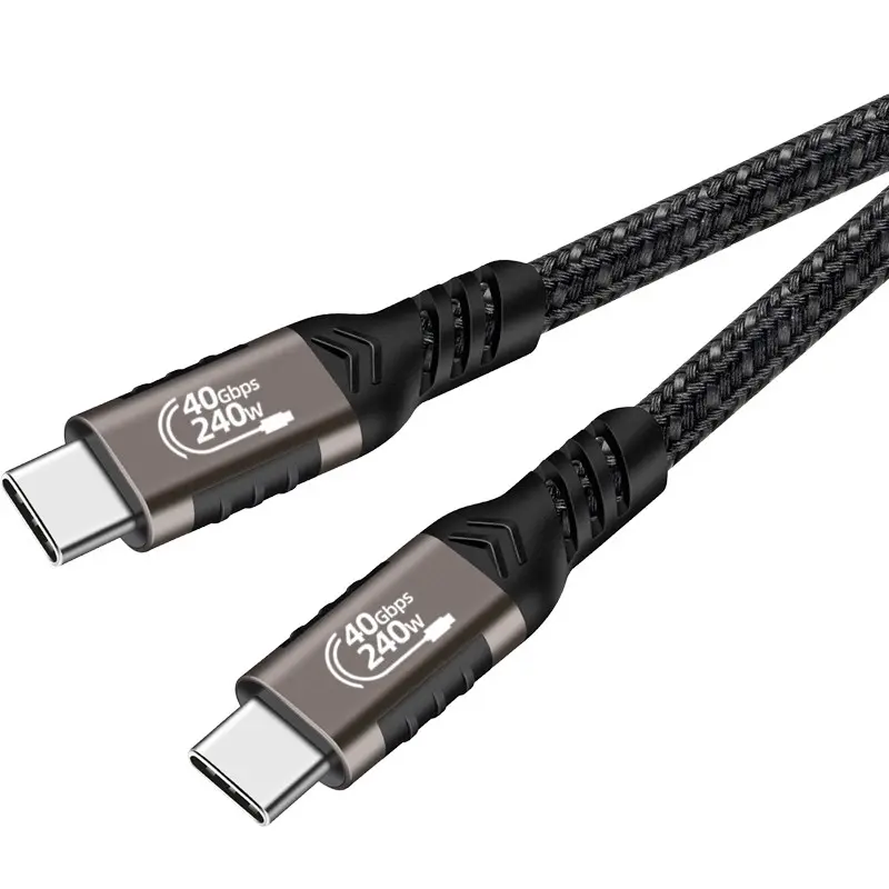Qgeem QG01 Type-C to Type-C USB4 Kablo, 240W PD ve 40Gbps