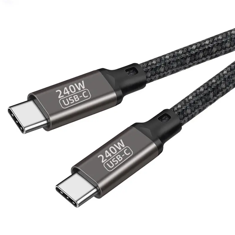Qgeem QG02 Type-C to Type-C PD3.1 Şarj ve Data Kablosu, 240W, 1.5 m