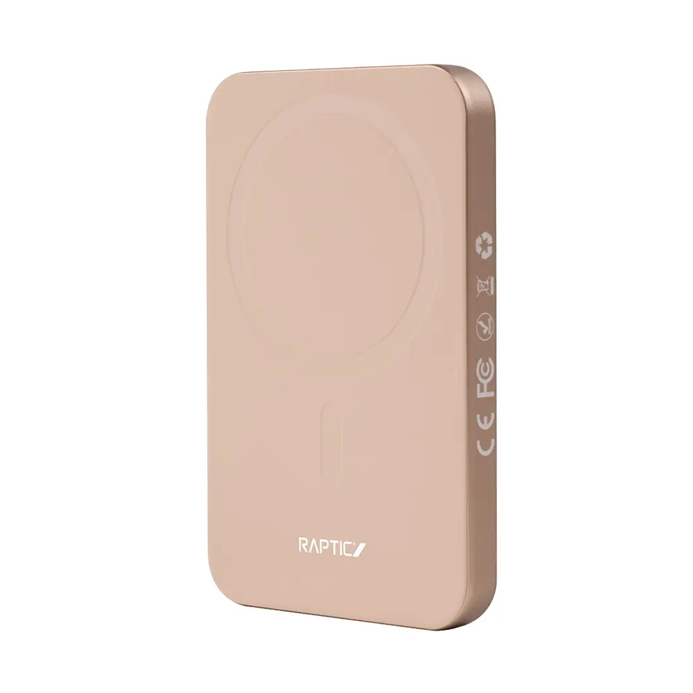 Raptic S4 Aramid Kaplamalı MagSafe Uyumlu Powerbank, 5000mAh 15W
