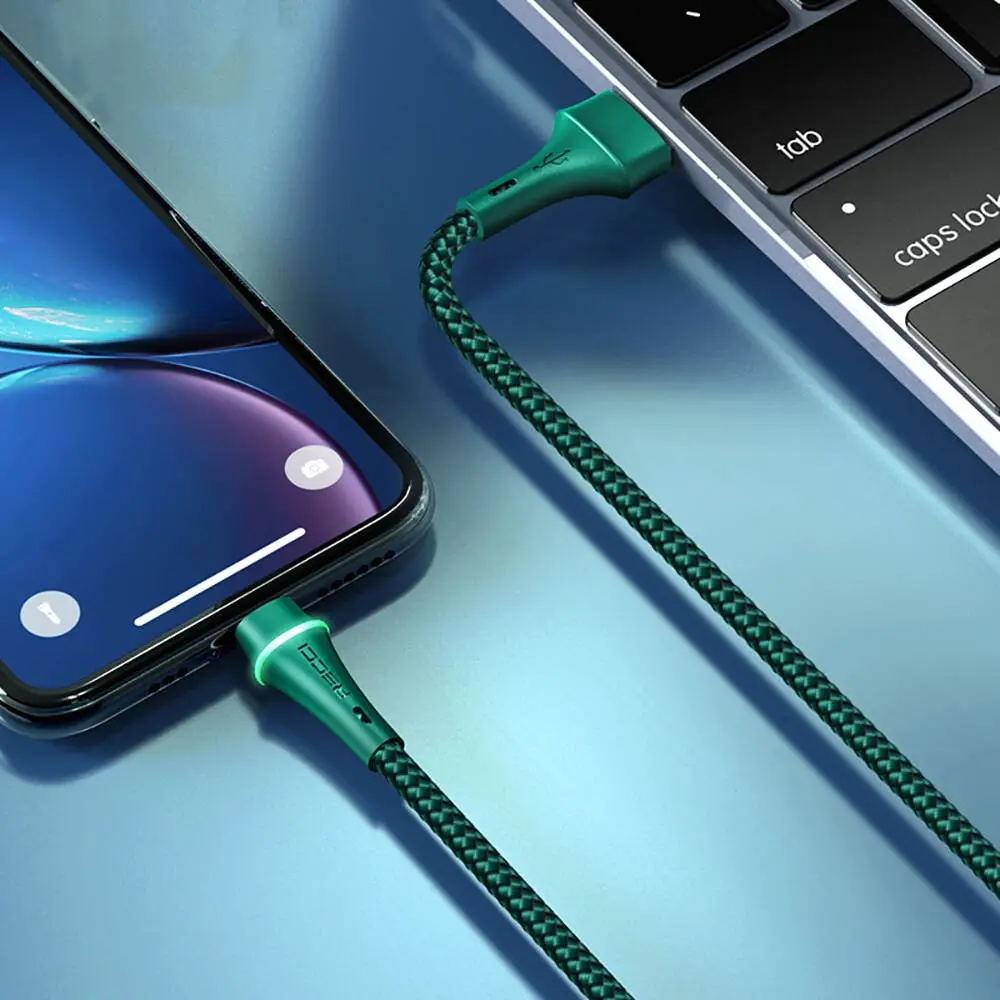 Recci RTC-N19C Genbu USB-A to Type-C Şarj ve Data Kablosu, 1 m