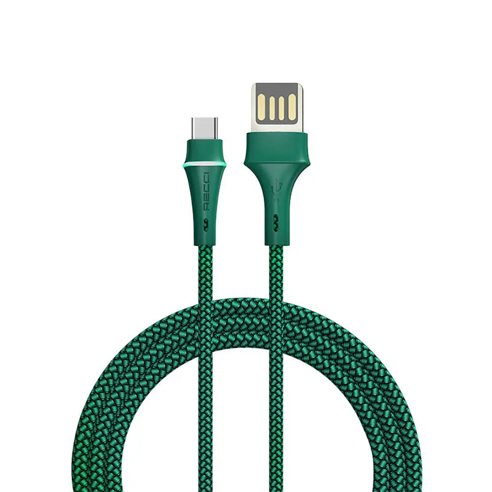 Recci RTC-N19C Genbu USB-A to Type-C Şarj ve Data Kablosu, 1 m