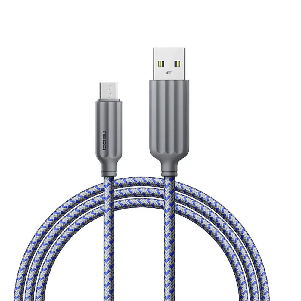 Recci RTC-N23M Micro USB to USB-A 2.4A Şarj ve Data Kablosu 1M
