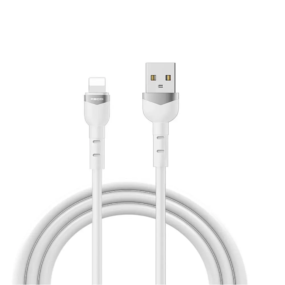 Recci RTC-N35L Lightning to USB-A Şarj Kablosu, 100 cm ve 5A