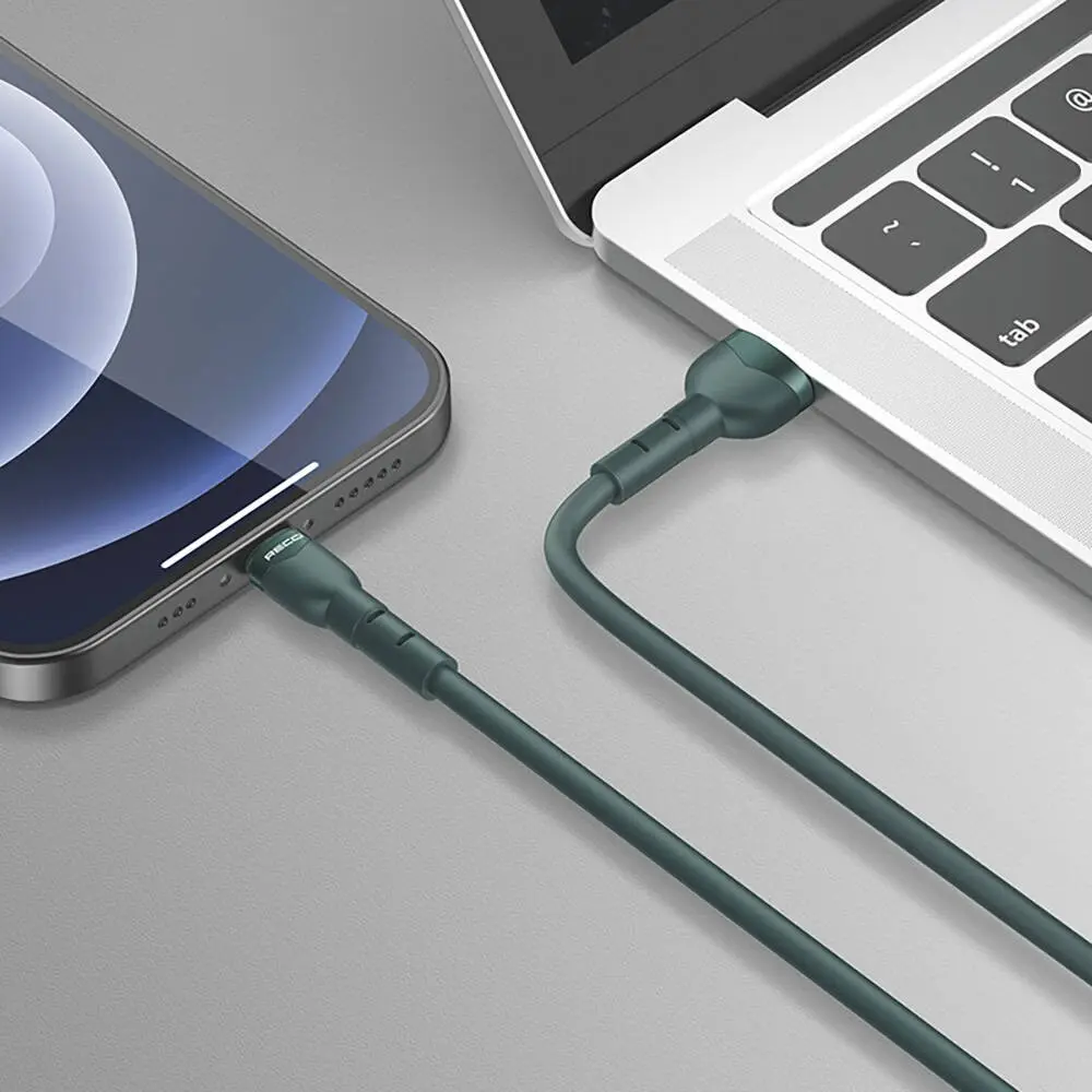 Recci RTC-N35L Lightning to USB-A Şarj Kablosu, 100 cm ve 5A