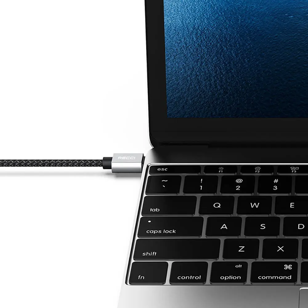 Recci RTC-P08CC Type-C to Type-C PD 100W 5A Hızlı Şarj ve Data Kablosu 1.5 m