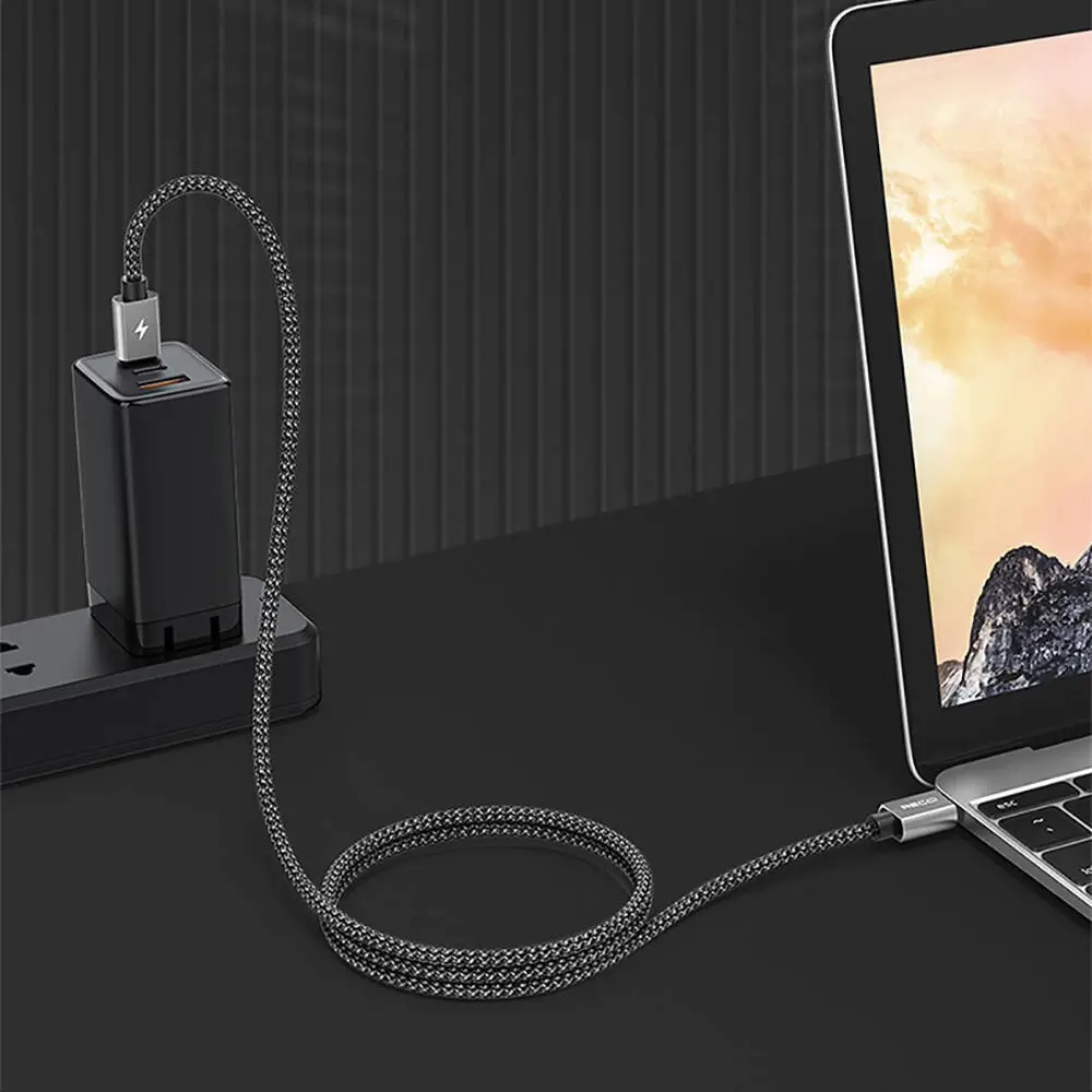 Recci RTC-P08CC Type-C to Type-C PD 100W 5A Hızlı Şarj ve Data Kablosu 1.5 m
