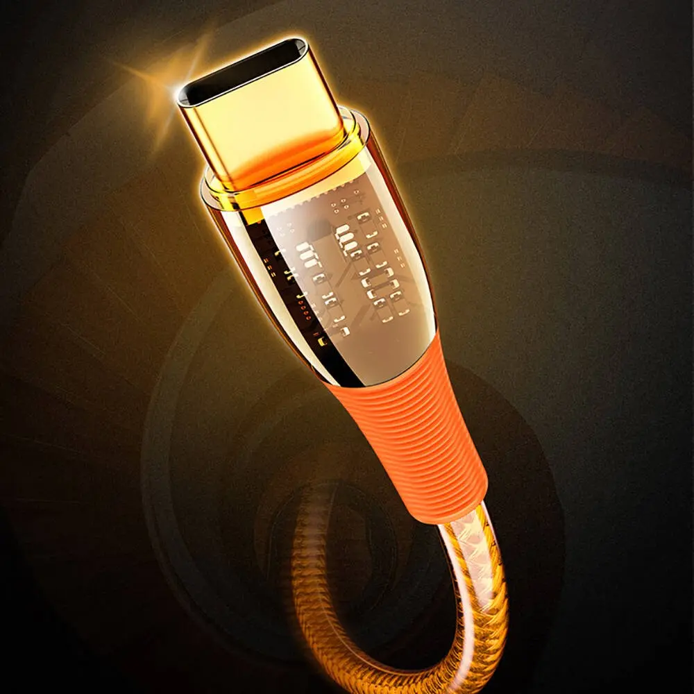 Recci RTC-P19C Amber USB-A to Type-C 6A Şarj ve Data Kablosu 1.5 m