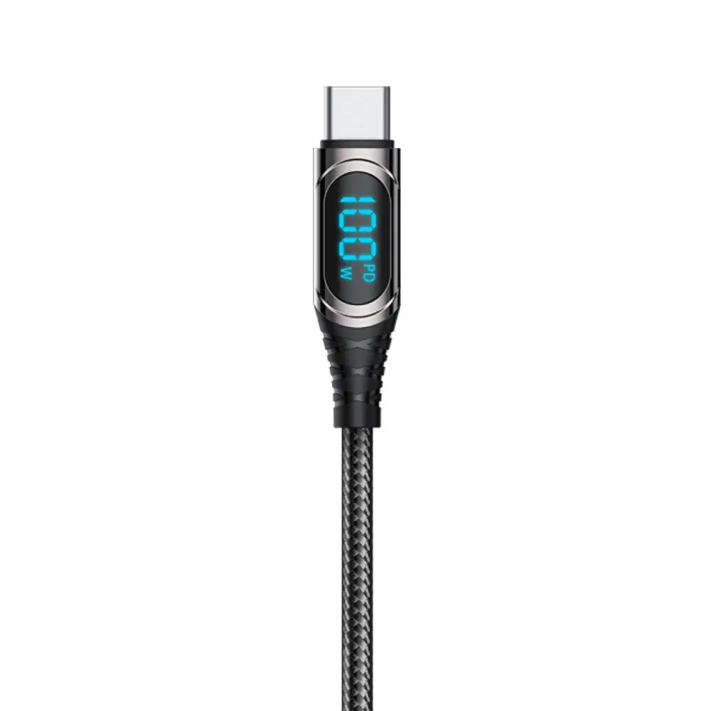 Recci RTC-P21CCPD Ghost Serisi Type-C to Type-C PD Kablo, 100W, 1.2 m