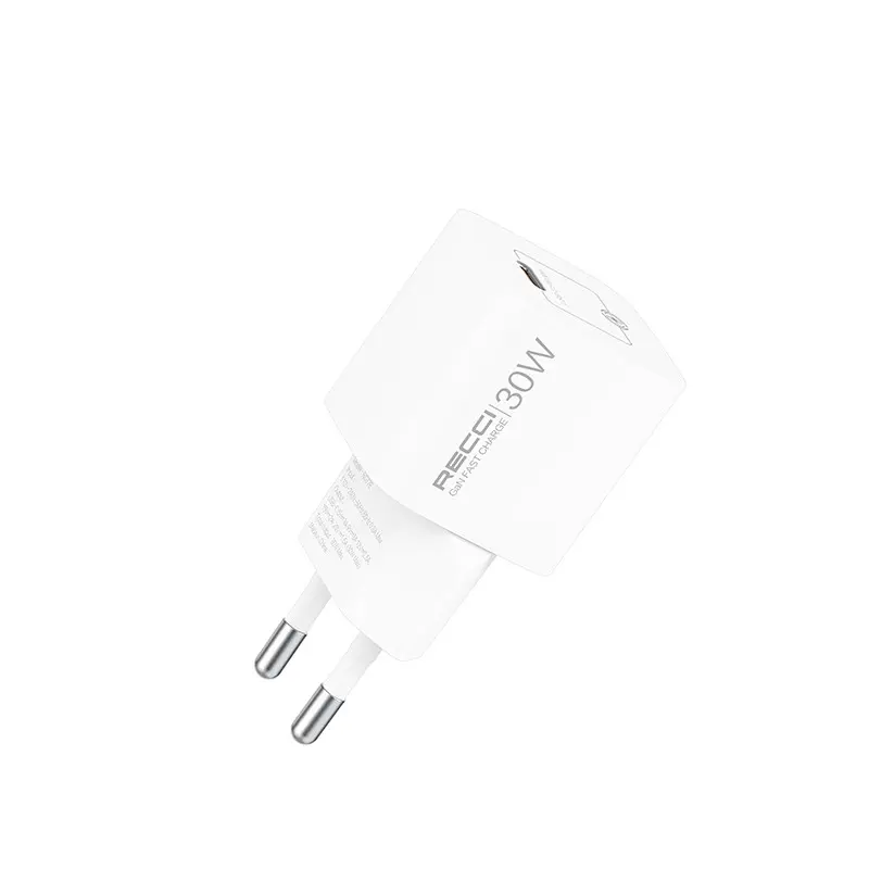 Recci RC77E GaN 30W USB-C PD Şarj Adaptörü ve Type-C Kablo Seti