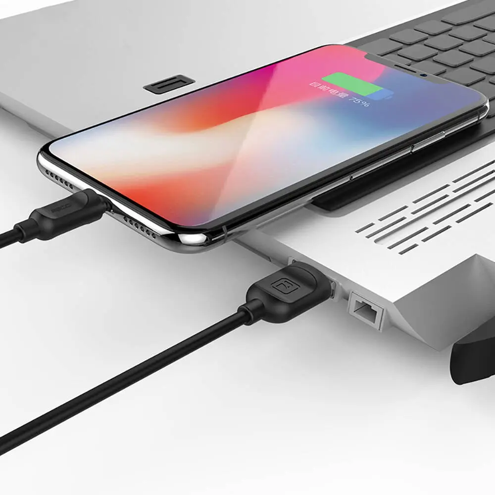 Recci RCL-P100 City of Sky Lightning - USB-A Şarj ve Data Kablosu, 1 m