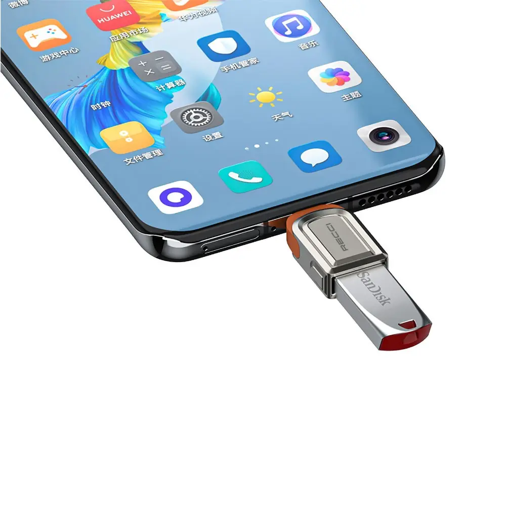 Recci RDS-A16C USB 3.0 to Type-C OTG Dönüştürücü Adaptör